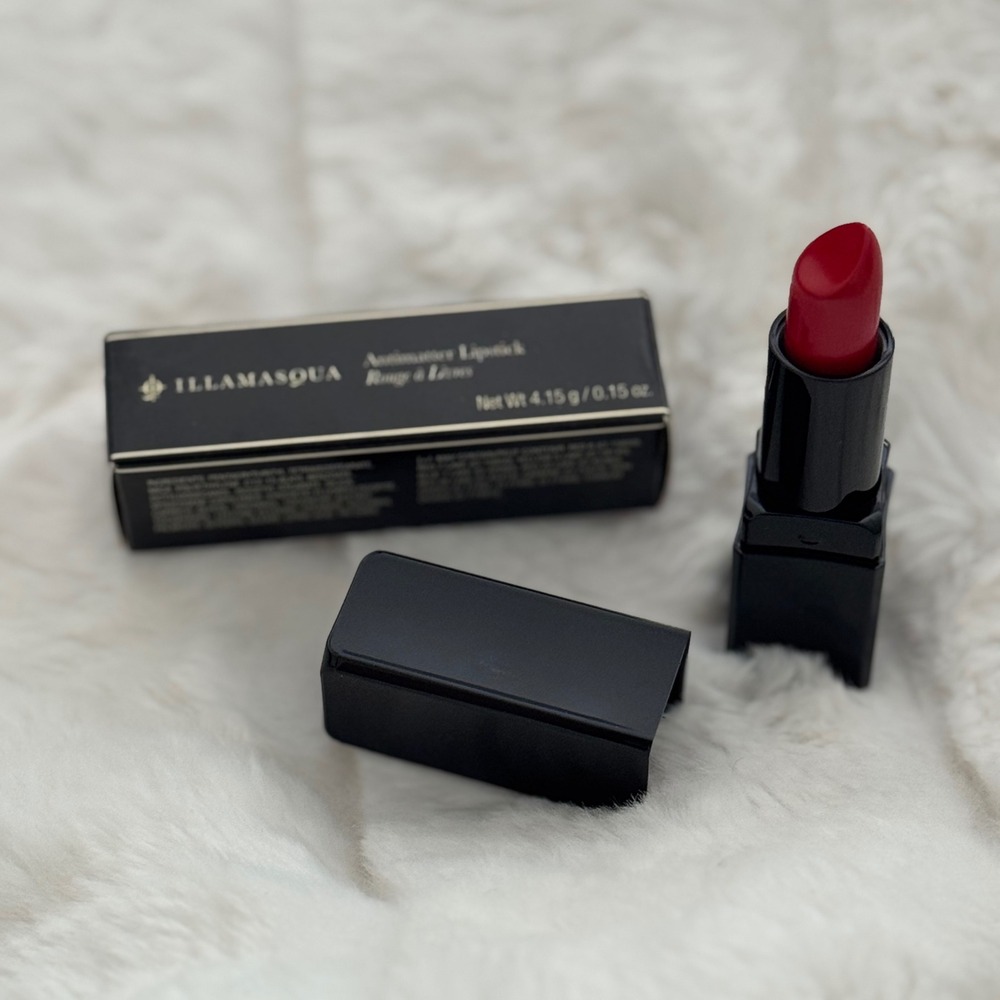 Illamasqua Antimatter Lipstick - Midnight (Deep Red Blue) Full Size 0.15oz - NEW